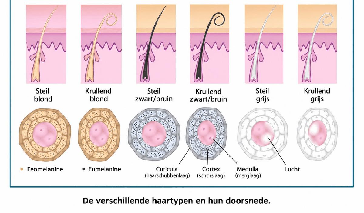 De haarcyclus op tijdas